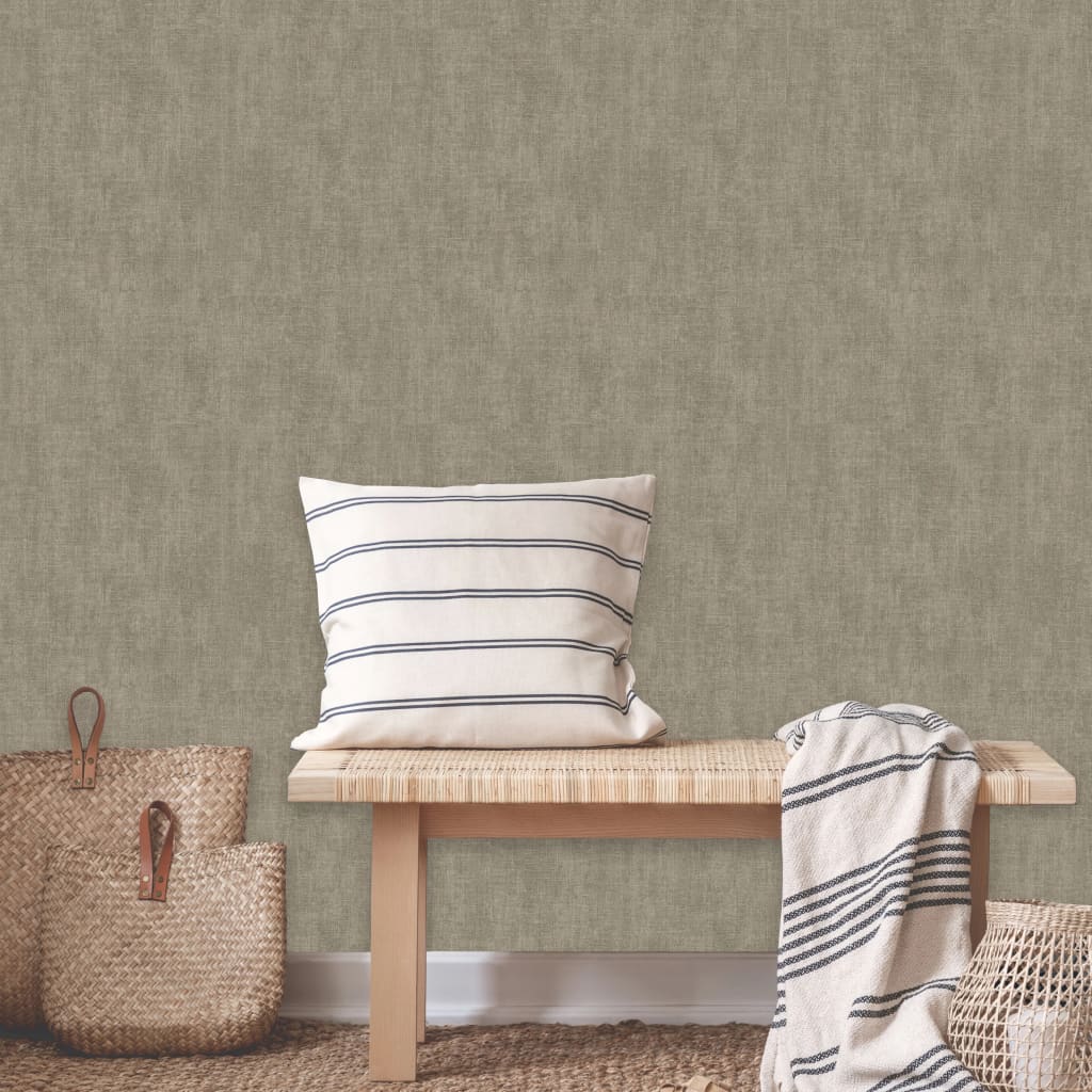 Dutch wallcoverings wallpaper plain grey-brown - number 3.