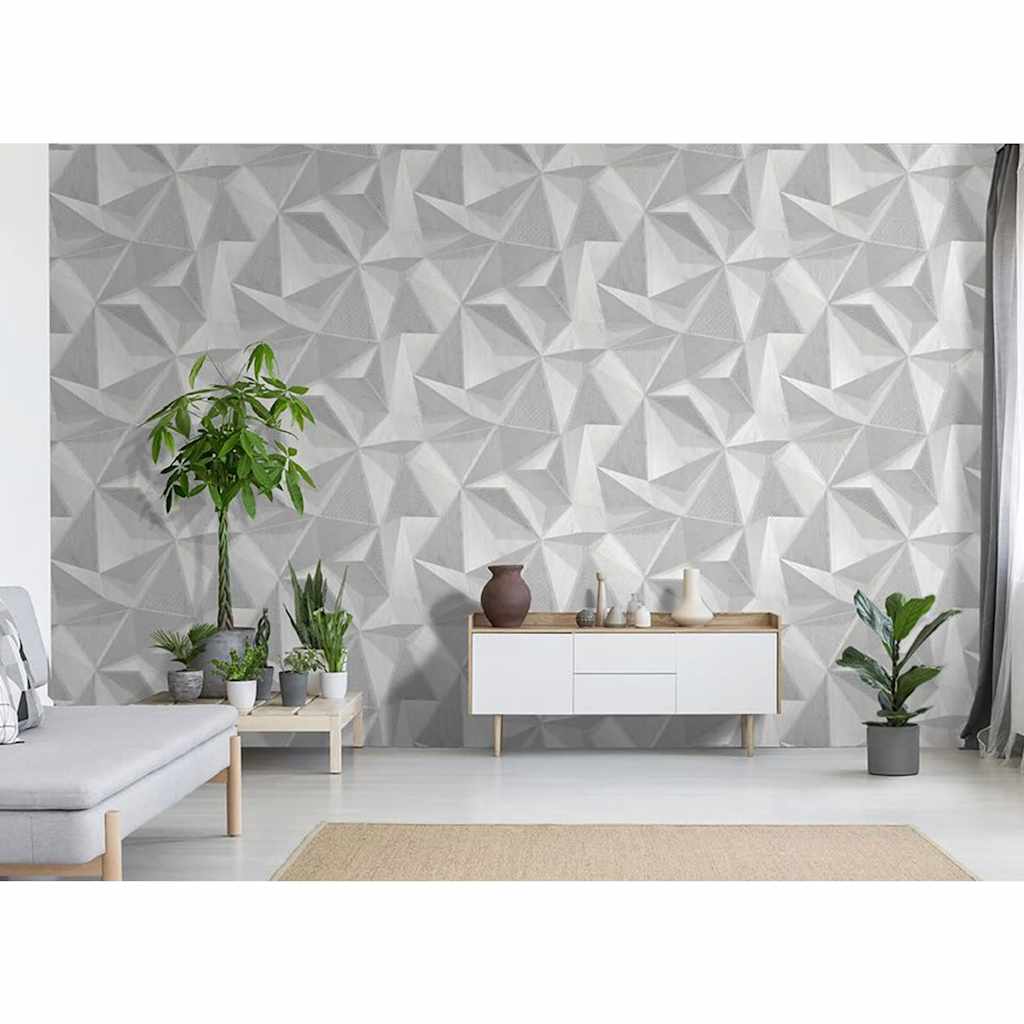 Dutch wallcoverings wallpaper onyx light grey - number 6.