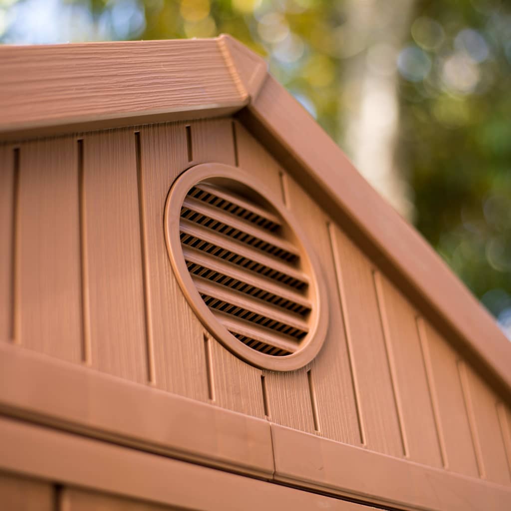 Keter vrtna kućica darwin 46 drveni izgled - smeđa, 125,8 x 184,5 x 205 cm - number 7.