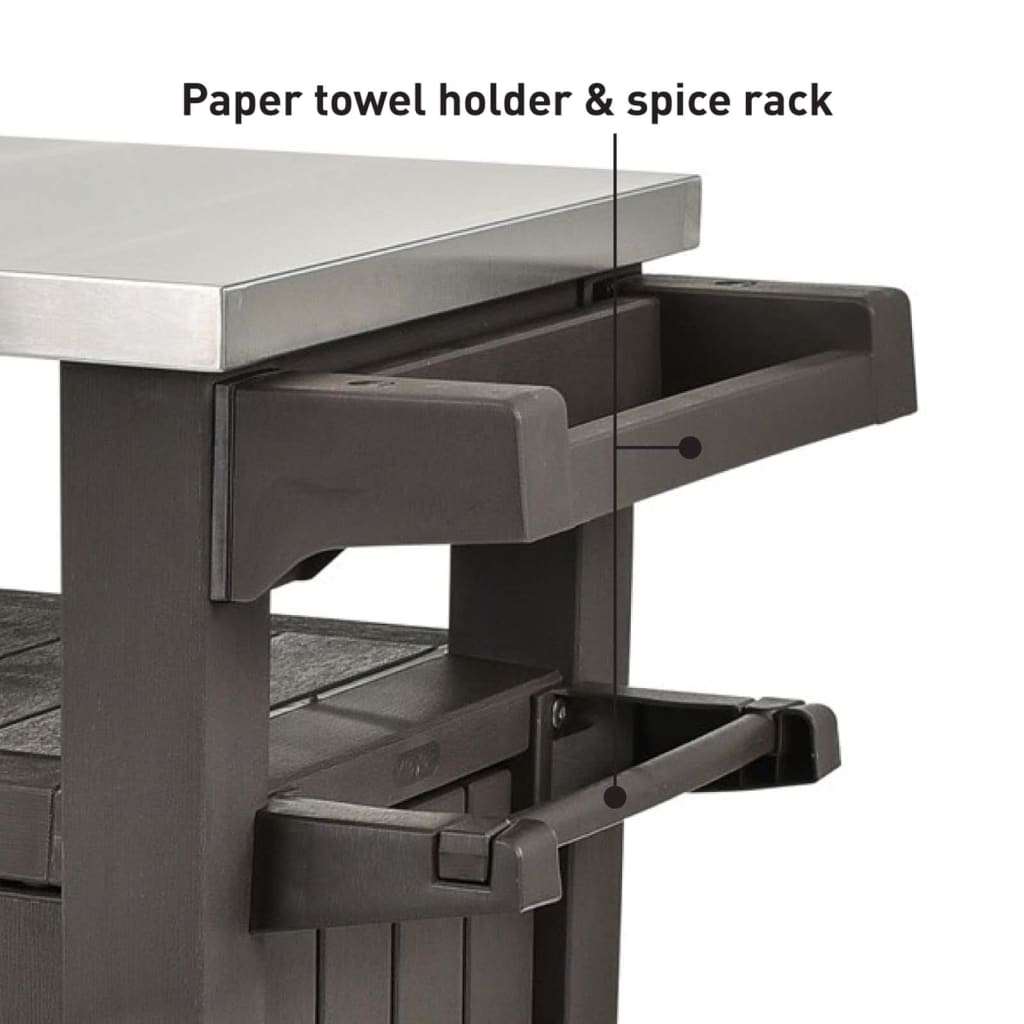 Keter višenamjenski vanjski stol za roštilj unity xl drveni izgled - number 5.