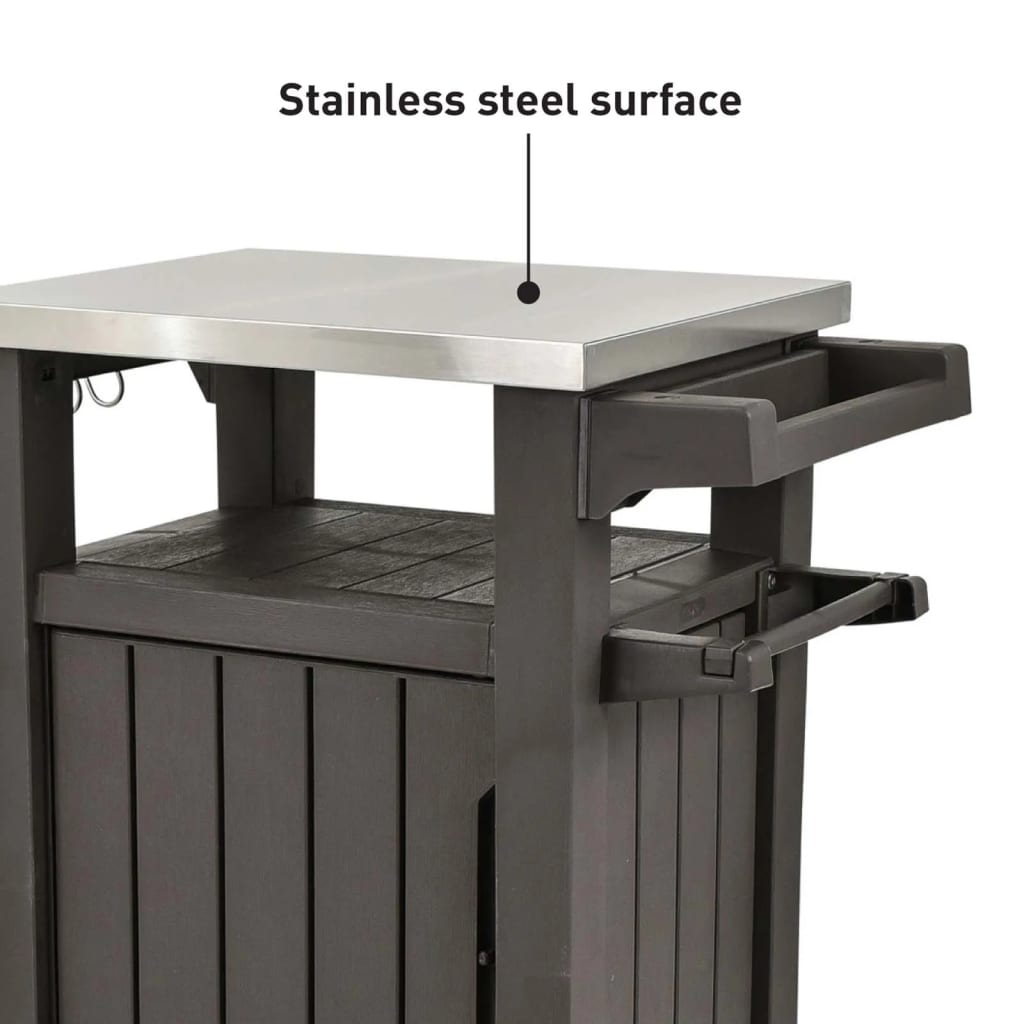 Keter višenamjenski vanjski stol za roštilj unity xl drveni izgled - number 7.