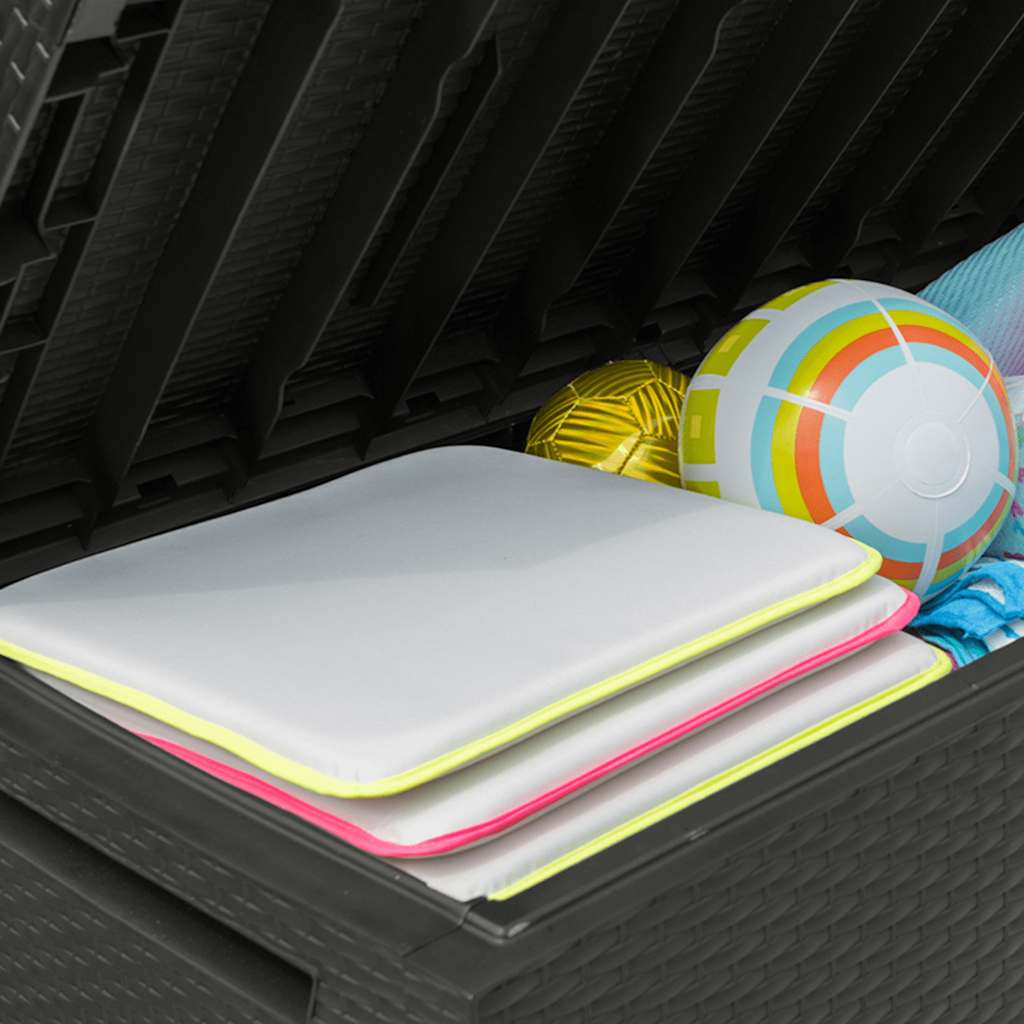 Keter opbevaringskasse til haven capri 302 l antracitgrå - number 9.