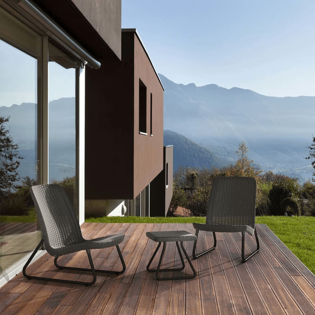 Meble tarasowe keter 3 części rio grafitowy szary - number 3.