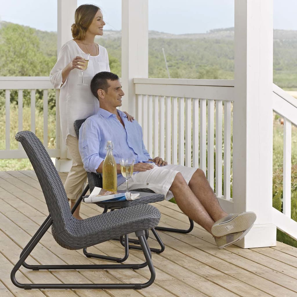 Meble tarasowe keter 3 części rio grafitowy szary - number 4.