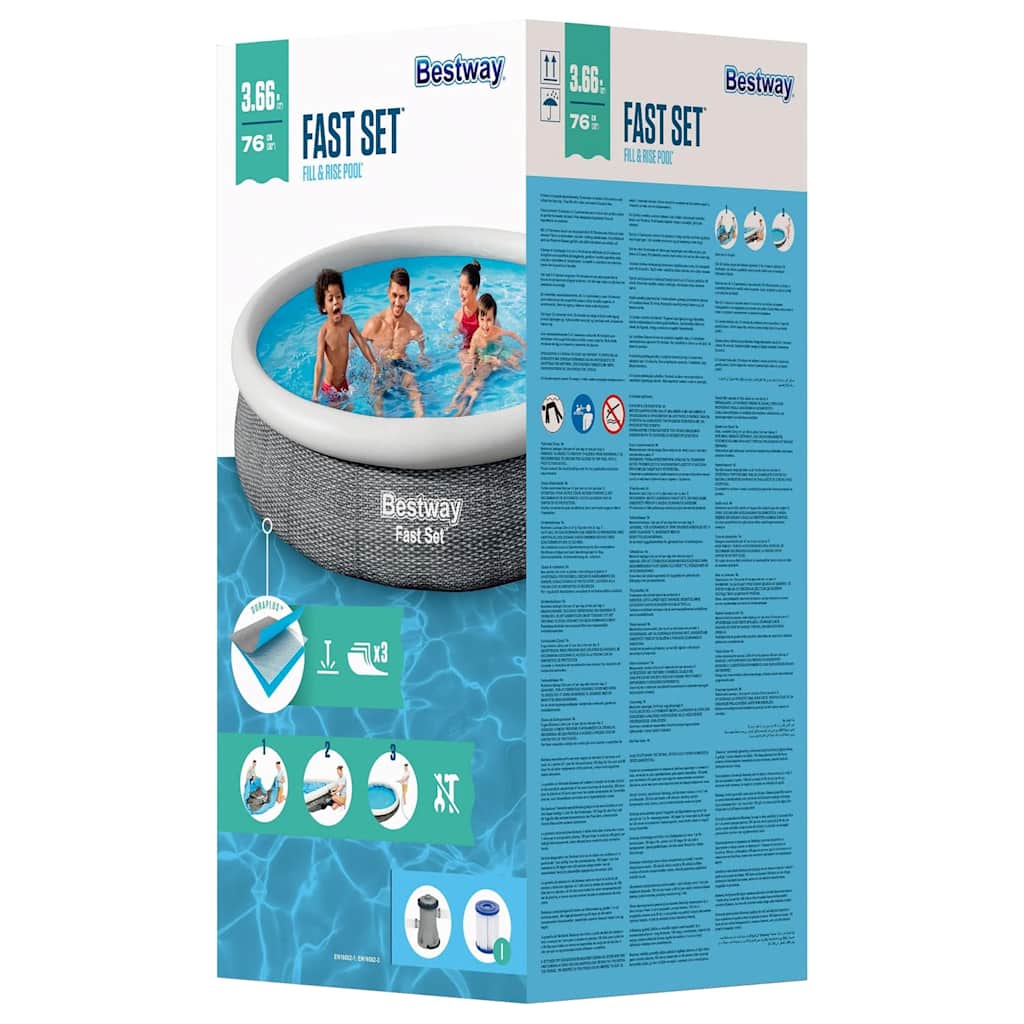 Bestway swimmingpool 366x76 cm rund - number 8.