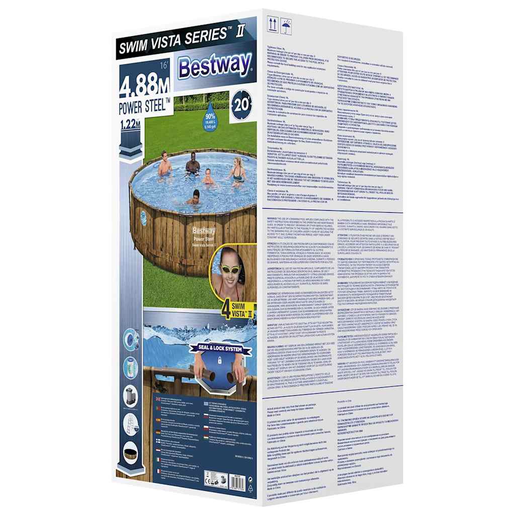 Bestway swimmingpoolsæt power steel - 488 x 122 cm - number 7.