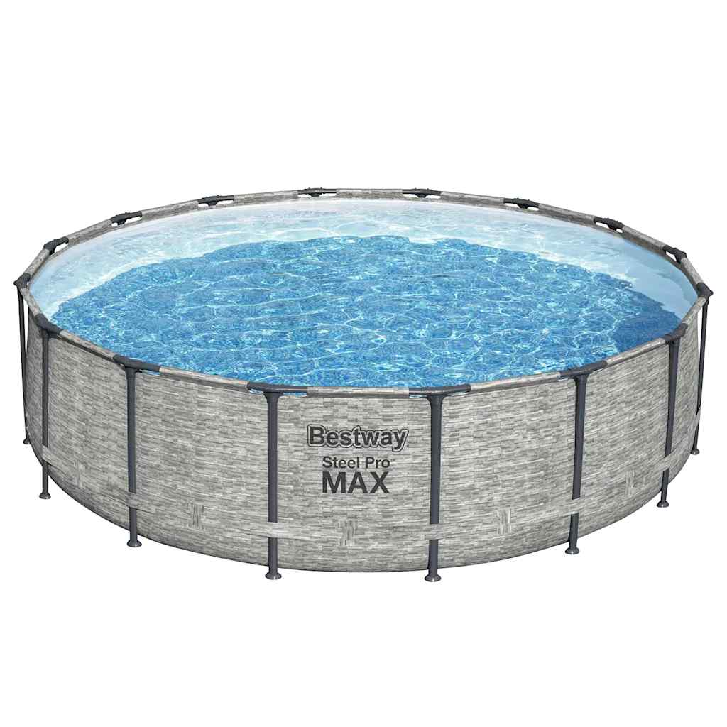 Bestway power steel swimmingpool 488x122 cm rund - number 3.