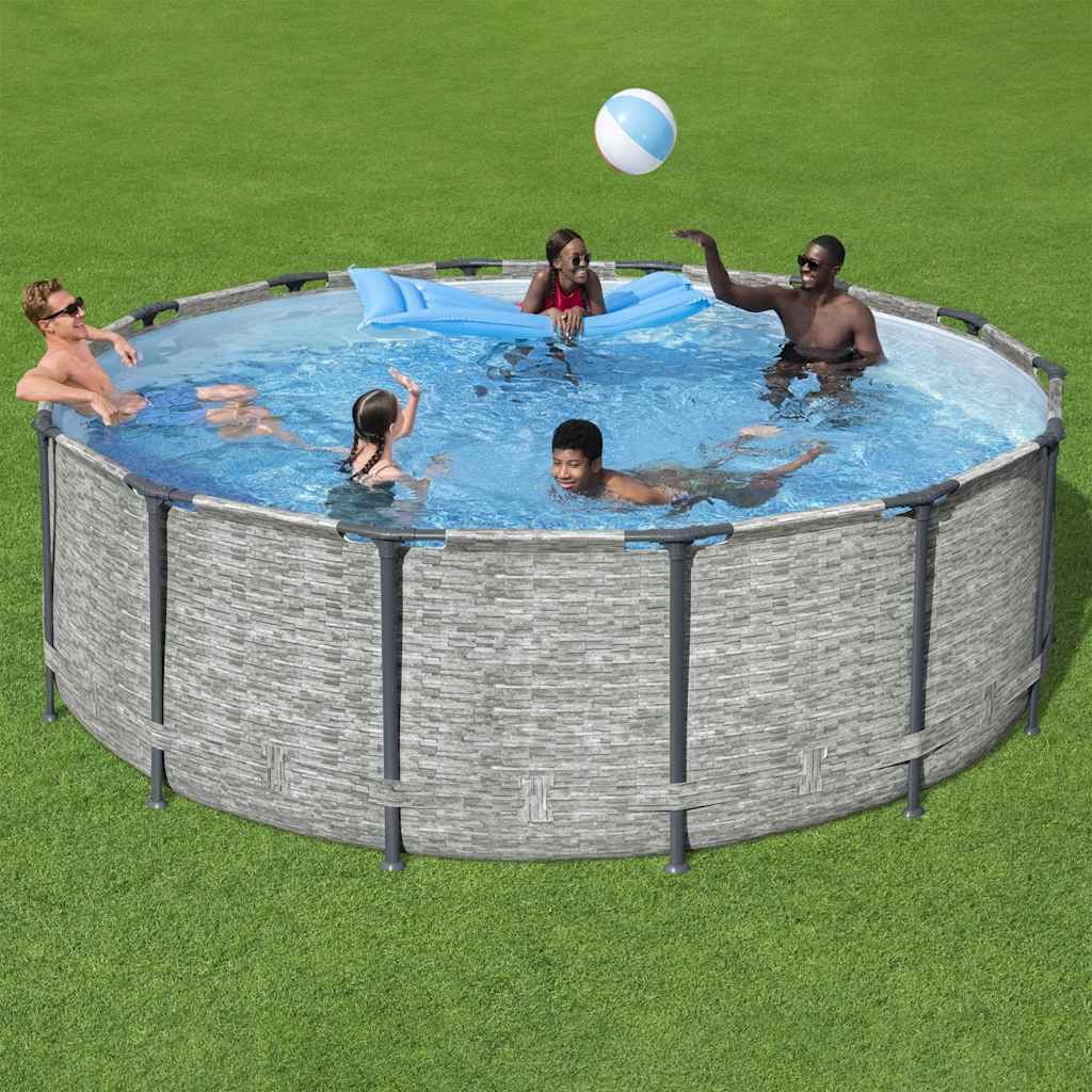Bestway power steel swimmingpool 427x122 cm - number 1.