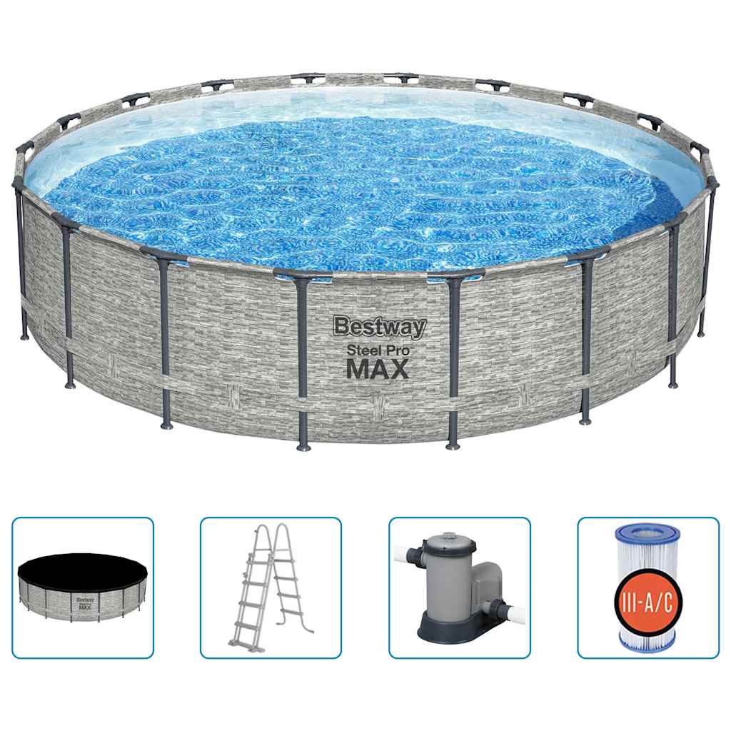 Bestway power steel swimmingpool 549x122 cm - number 2.