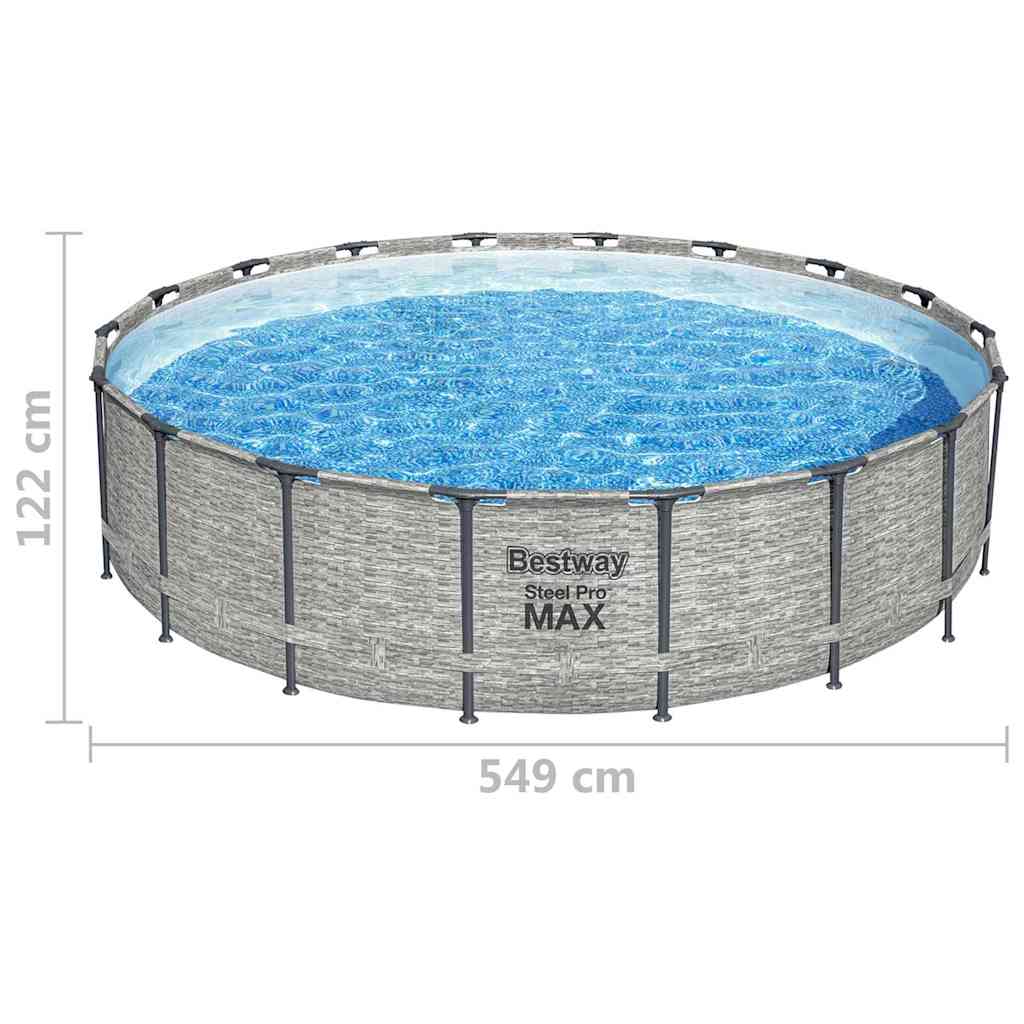 Bestway power steel swimmingpool 549x122 cm - number 9.