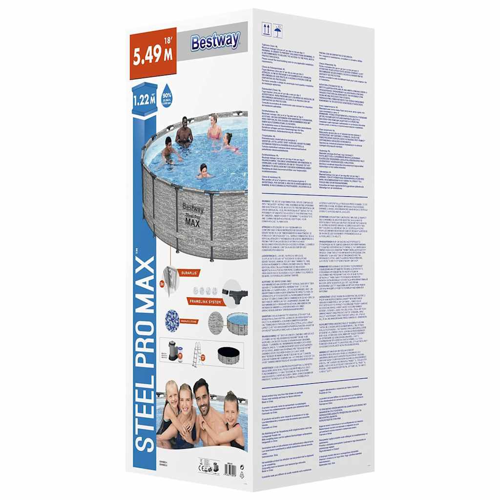 Bestway power steel swimmingpool 549x122 cm - number 8.