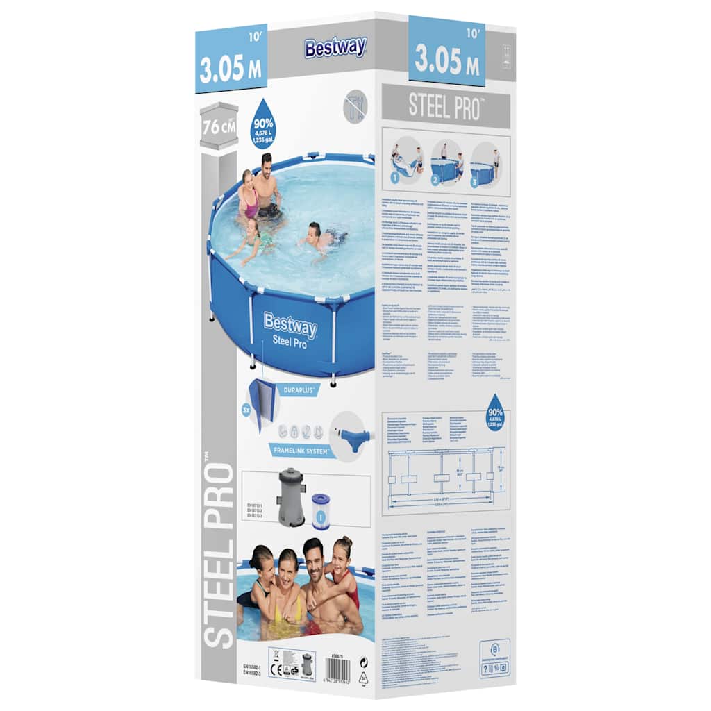 Bestway steel pro swimmingpool 305x76 cm - number 5.