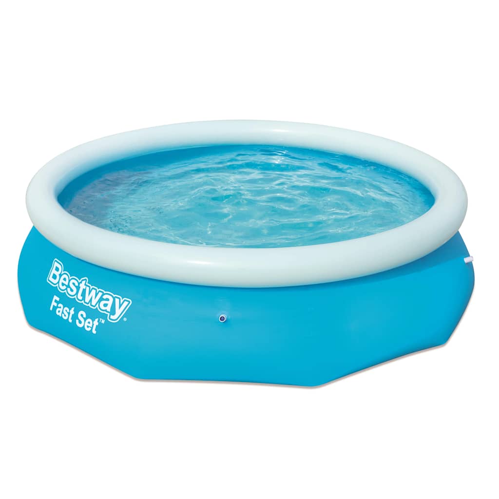 Bestway fast set oppustelig swimmingpool rund 305 x 76 cm 57266 - number 2.