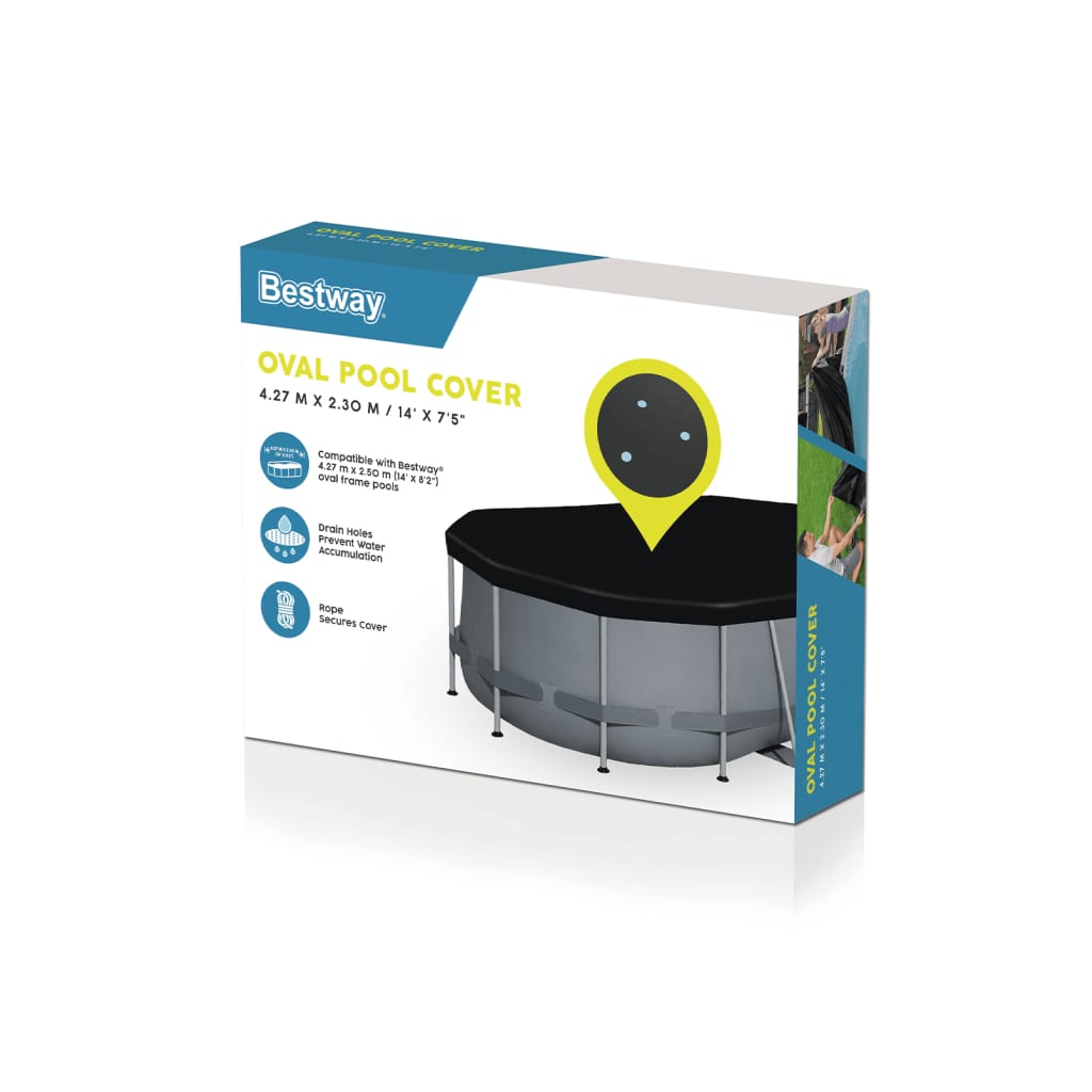 Couverture de la piscine bestway flowclear 418x230 cm - number 7.