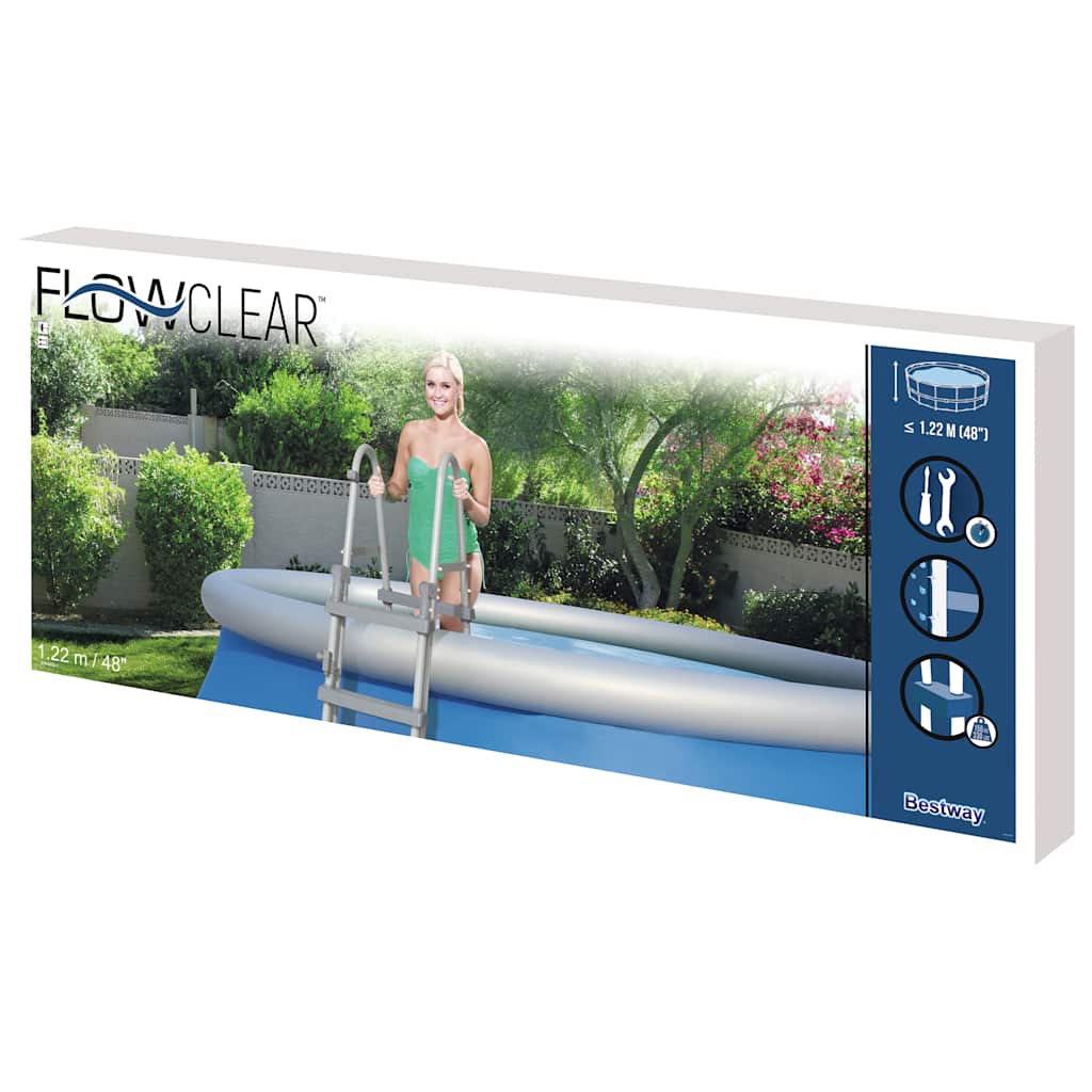Échelle de piscine bestway flowclear avec 4 marches - 122 cm, 1 - number 6.