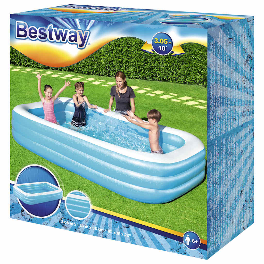 Bestway oppusteligt badebassin 305 x 183 x 56 cm - number 9.