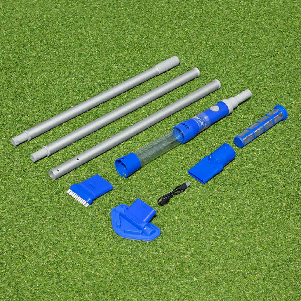 Aspirateur rechargeable bestway flowclear aquasurge - blanc et bleu, plastique et aluminium - number 5.