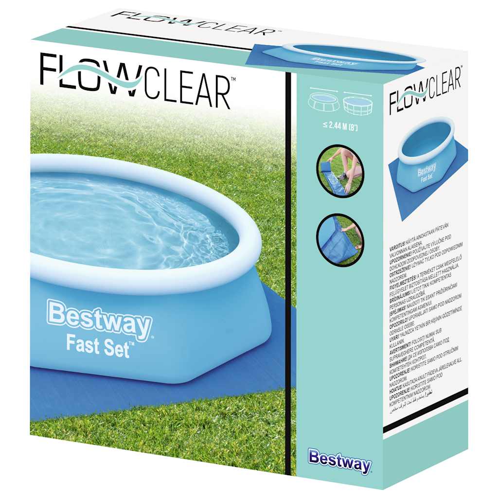 Tapis de piscine bestway flowclear 274x274 cm - number 2.