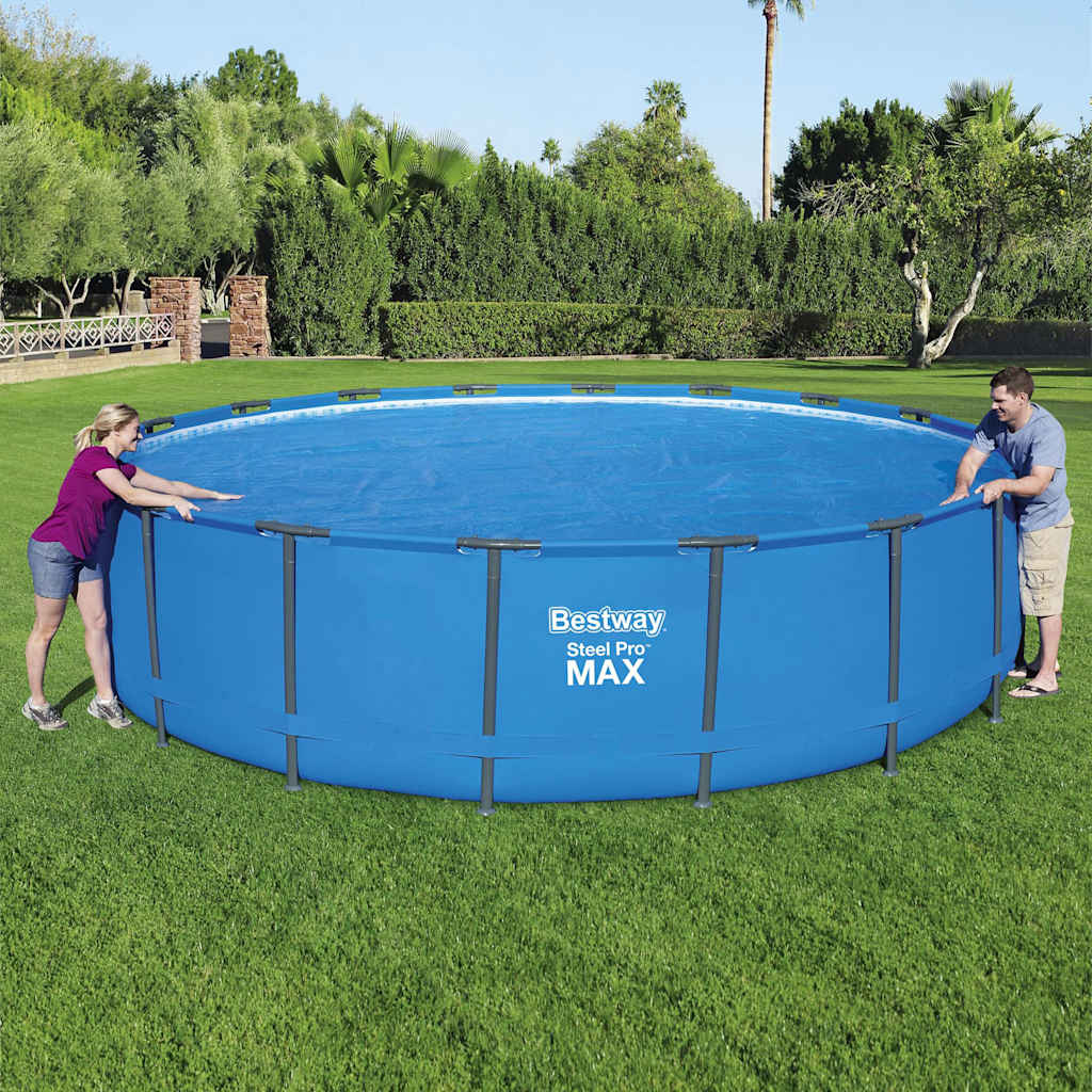 Couverture de piscine chauffée solaire bestway flowclear 549 cm - number 3.
