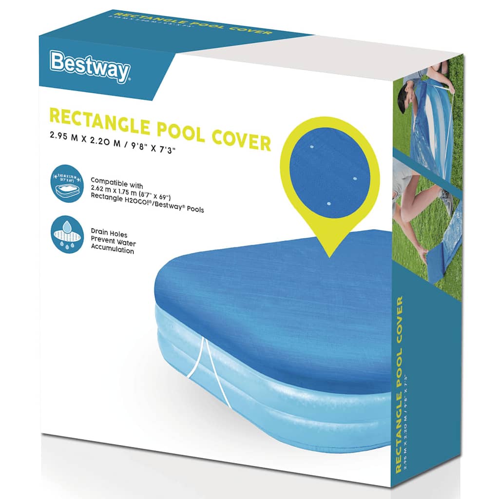 Cubierta de piscina bestway flowclear - 262 x 175 x 51 cm, 1 - number 5.