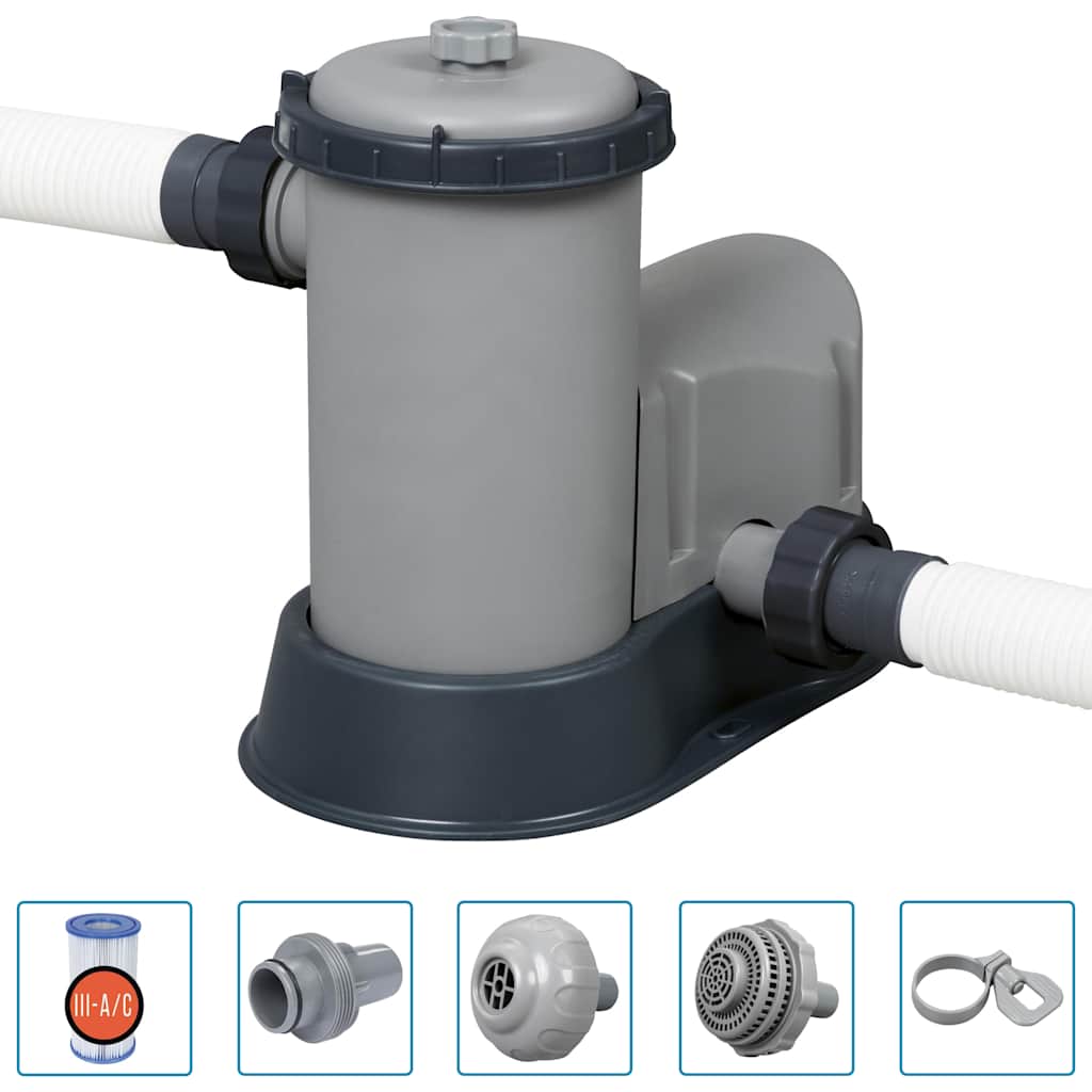 Bestway power steel swimmingpool rektangulær - 549 x 274 x 122 cm - number 5.