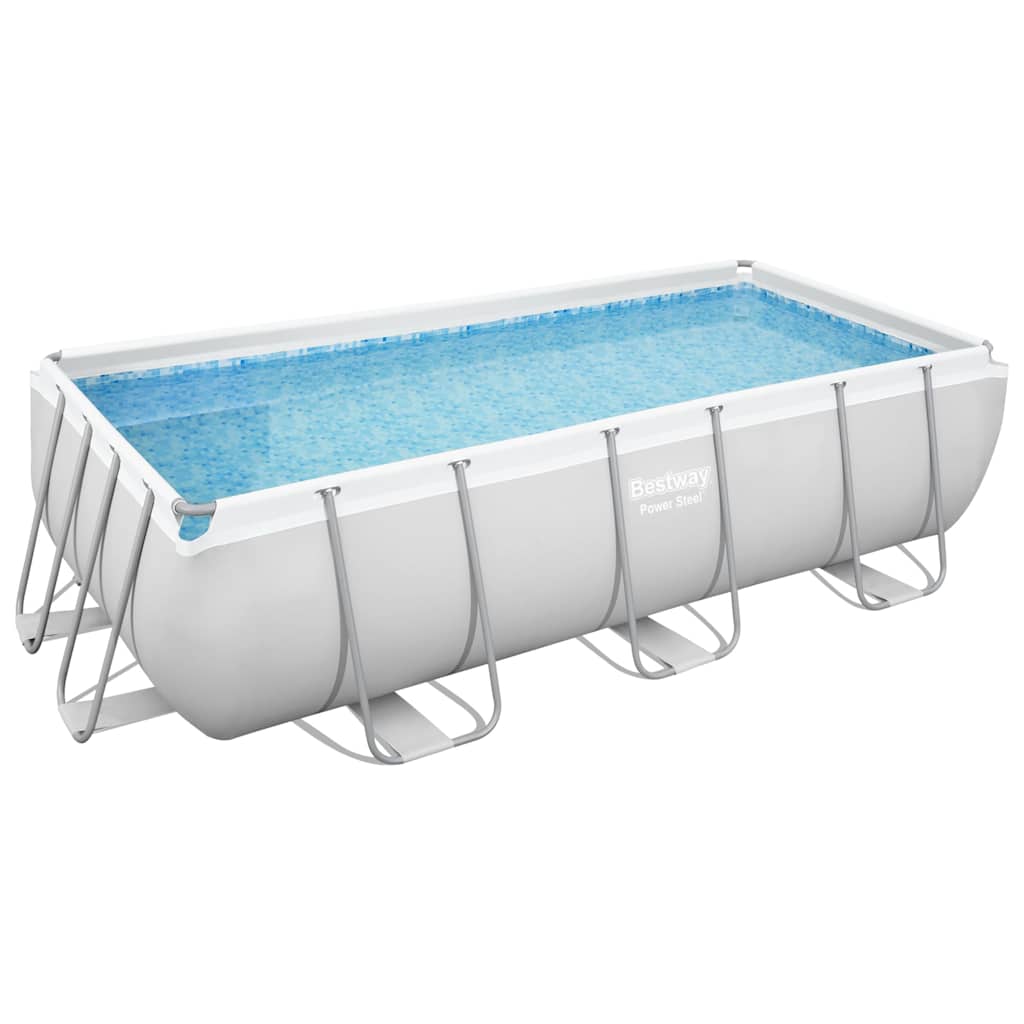 Bestway power steel swimmingpool rektangulær 404x201x100 cm - number 2.