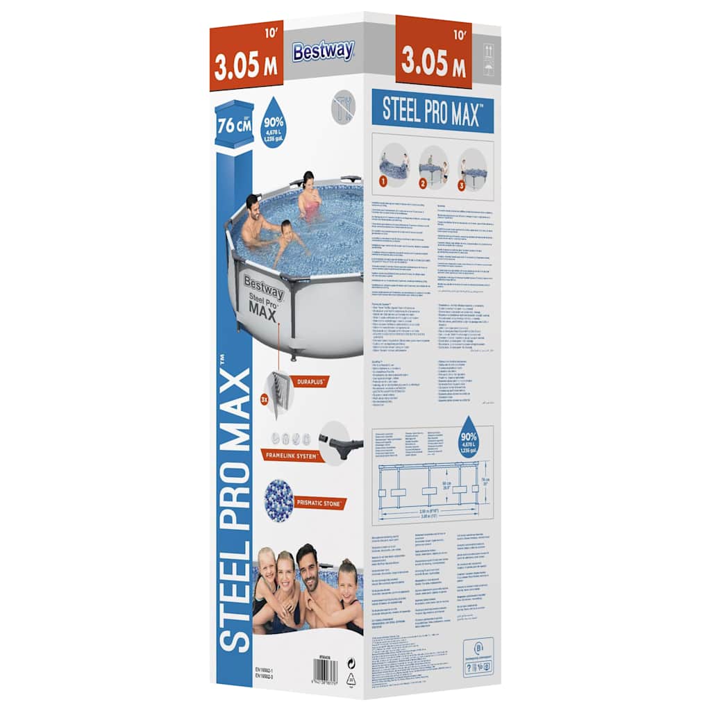 Bestway swimmingpoolsæt steel pro max 305x76 cm - number 3.