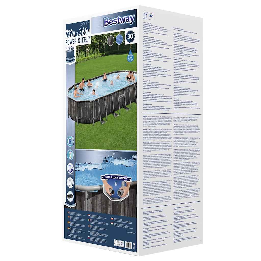 Bestway swimmingpool 7,32x3,66x1,22 m oval - number 12.