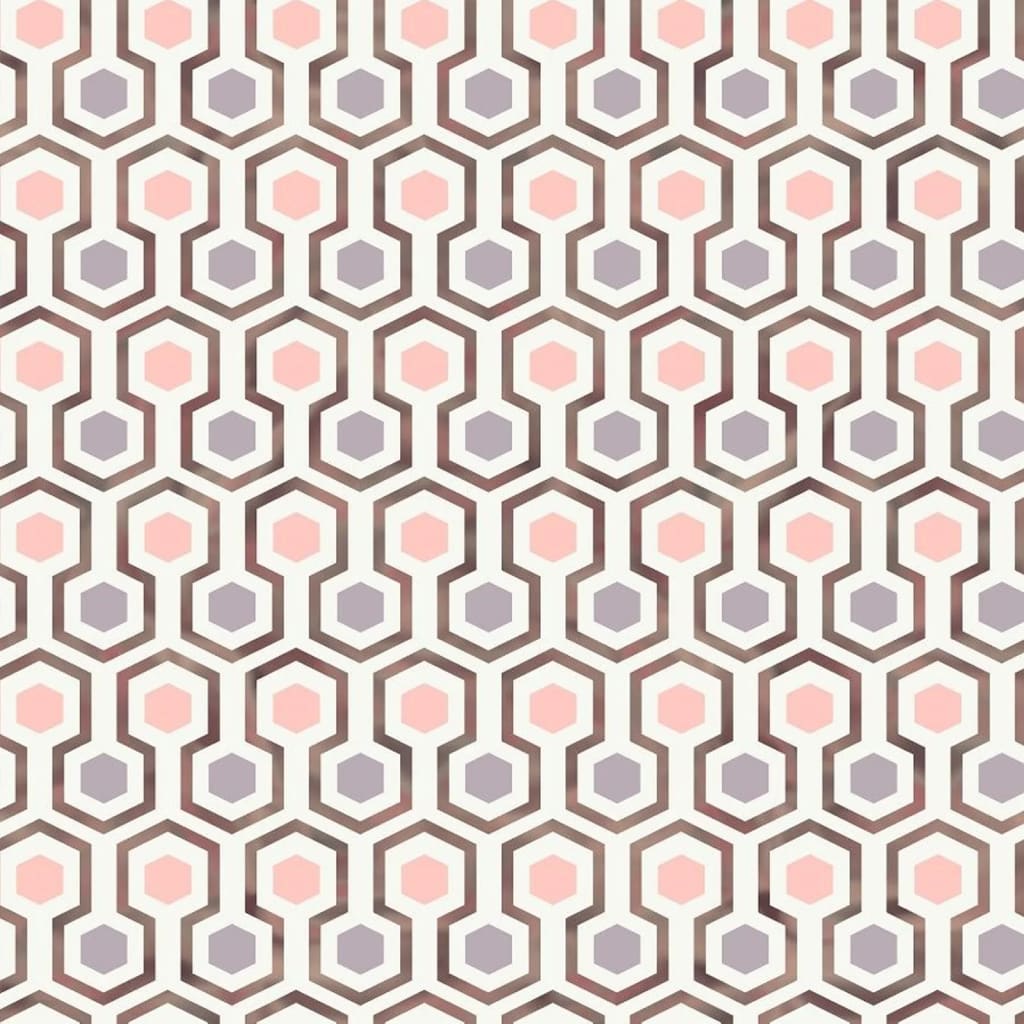 Good vibes wallpaper hexagon pattern pink and purple - number 2.