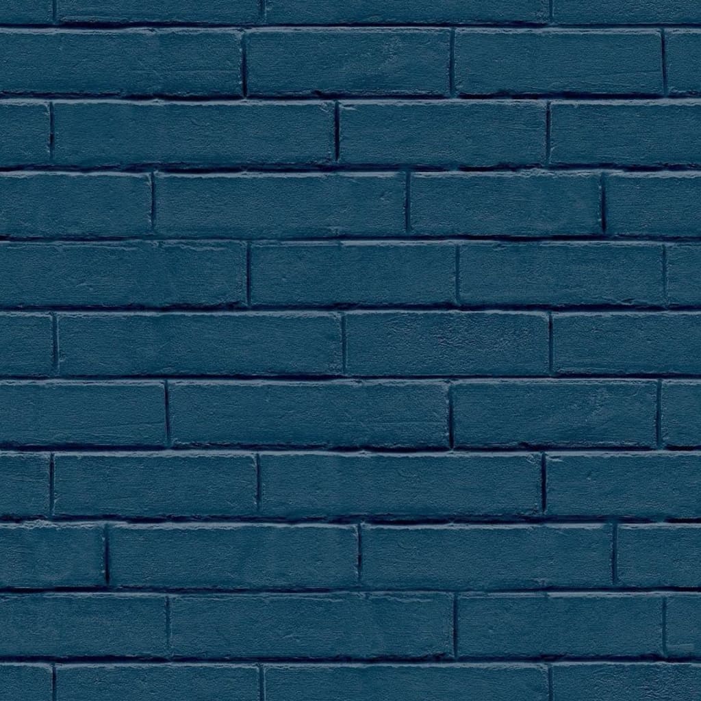 Good vibes wallpaper brick wall blue - number 2.