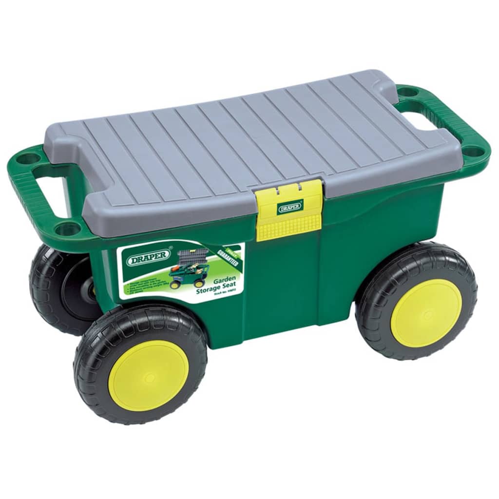 Draper tools garden tool trolley and seat 56 x 27.2 x 30.4 cm green 60852 - number 1.