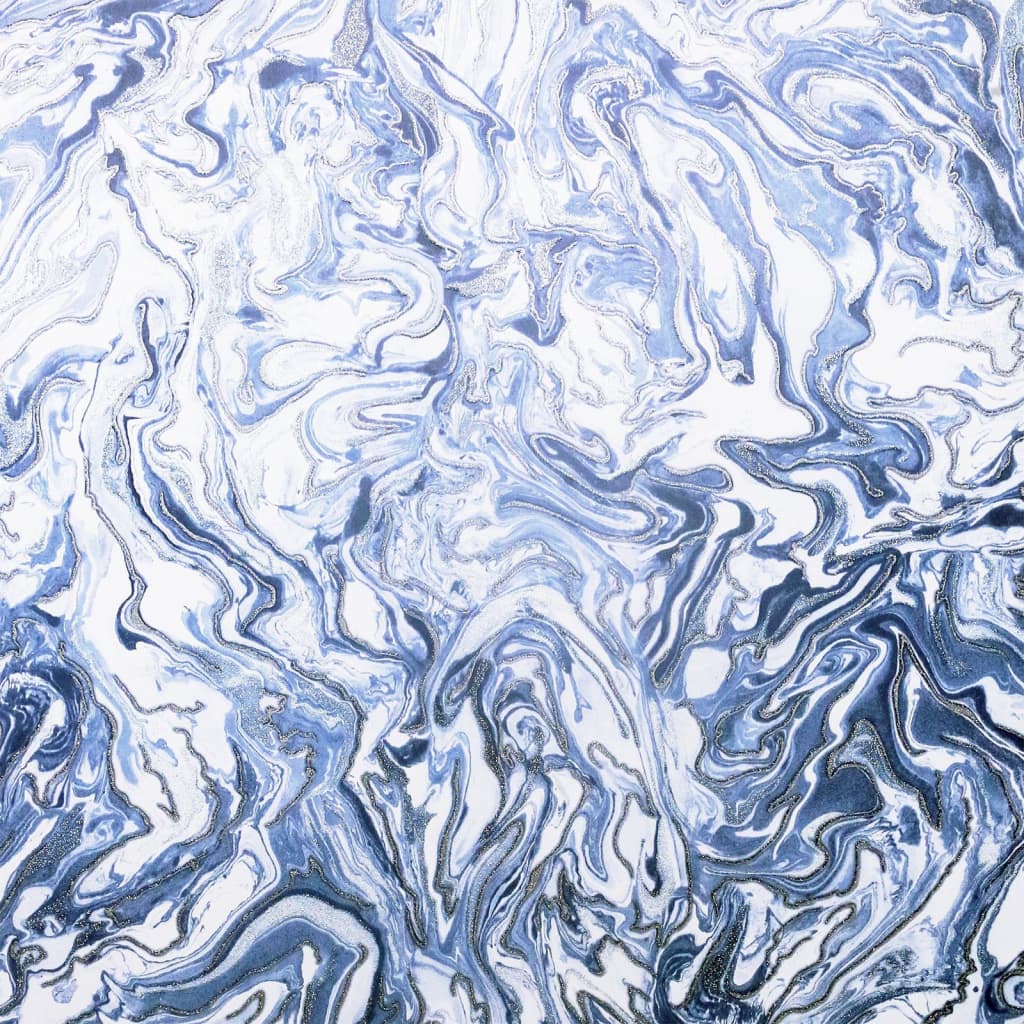 Dutch wallcoverings wallpaper liquid marble blue - number 2.