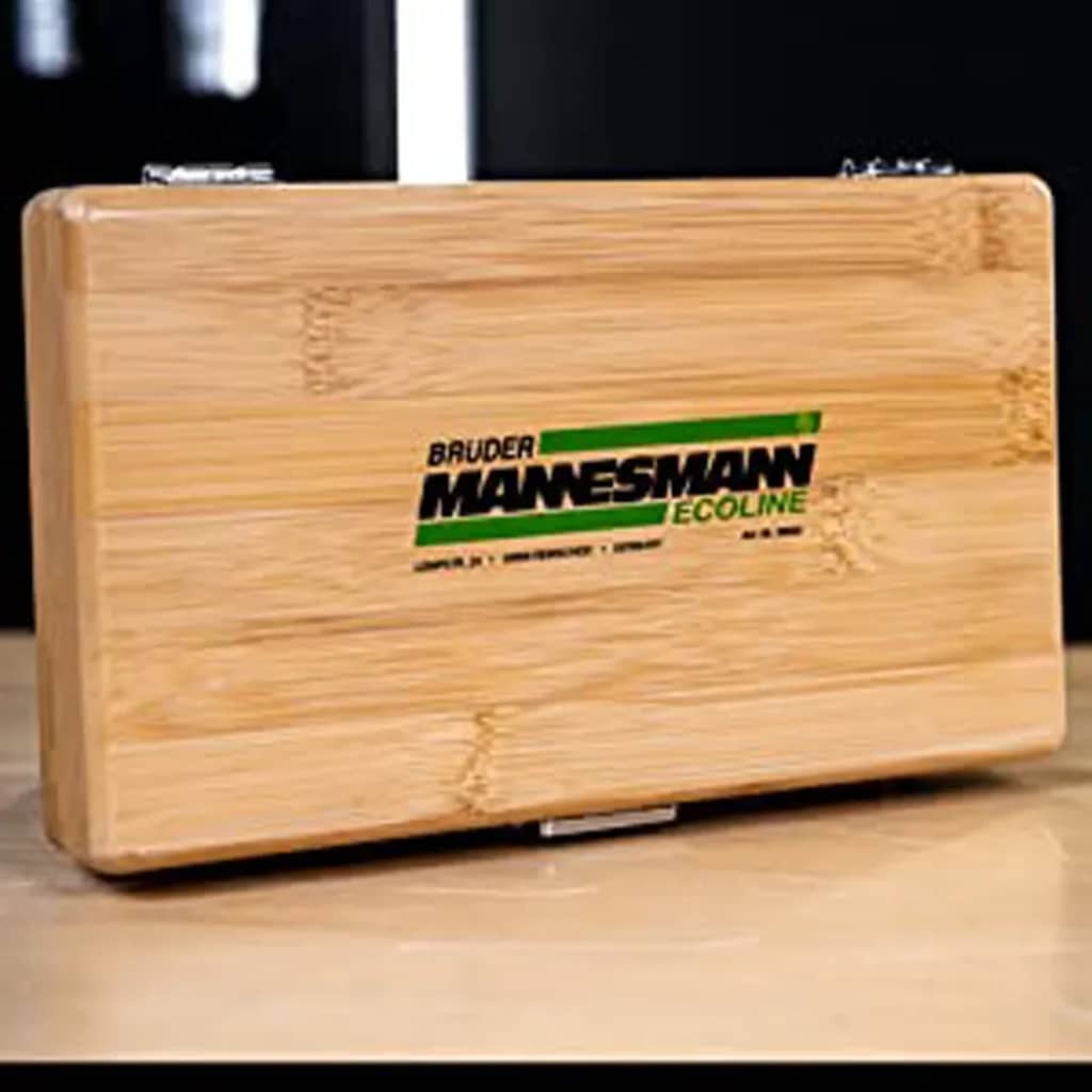 Brüder mannesmann topnøglesæt 41 dele bambuskasse - number 5.