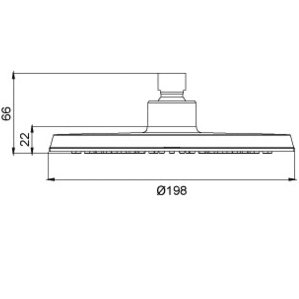 Kišni tuš ridder s masažnom tuš glavom bahamas krom 91440 - number 7.