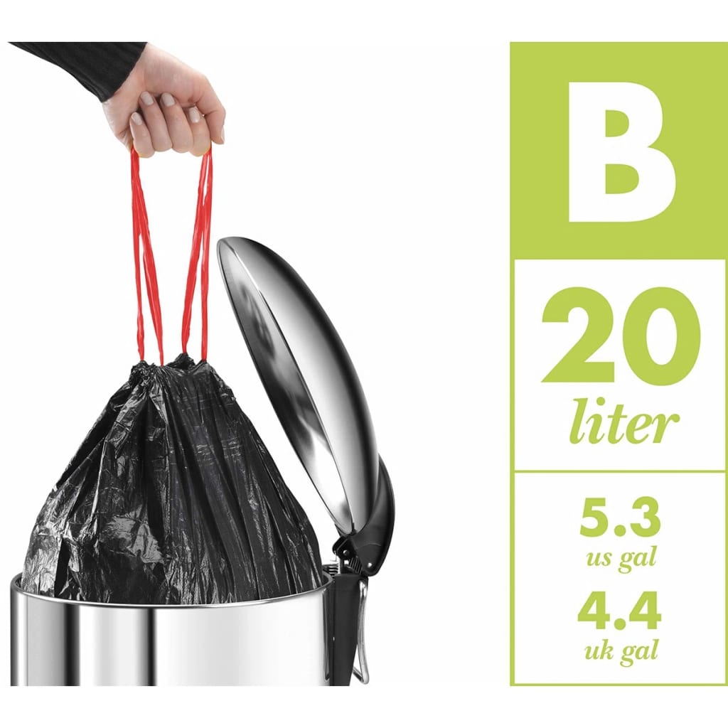 Hailo ormarić kanta za smeće kompaktna kutija veličina m 15 l nehrđajući čelik 3555-101 - srebrna, 1 - number 8.