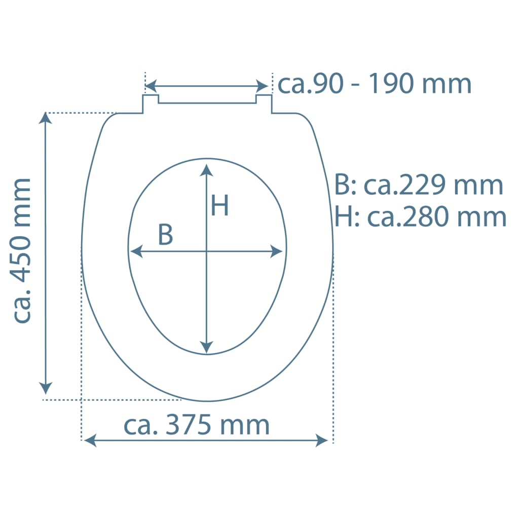 Schütte wc daska s funkcijom laganog zatvaranja i brzim otpuštanjem sunset sky - number 7.