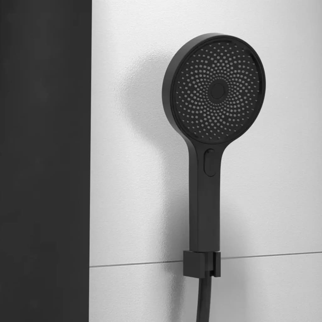 Schütte huvudduschset med termostatblandare samoa regn mattsvart - number 9.