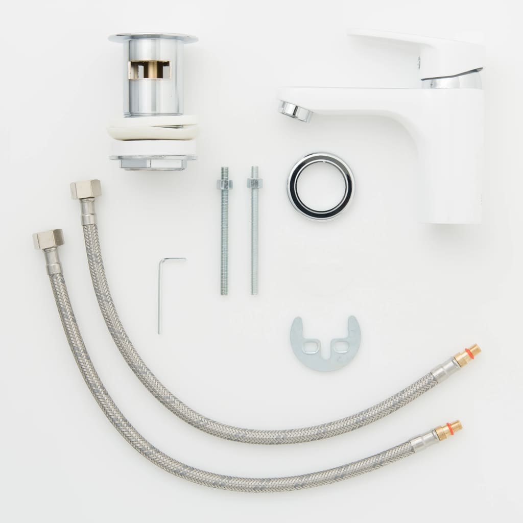 Schütte blandingsbatteri til håndvask alaska hvid og krom - number 6.