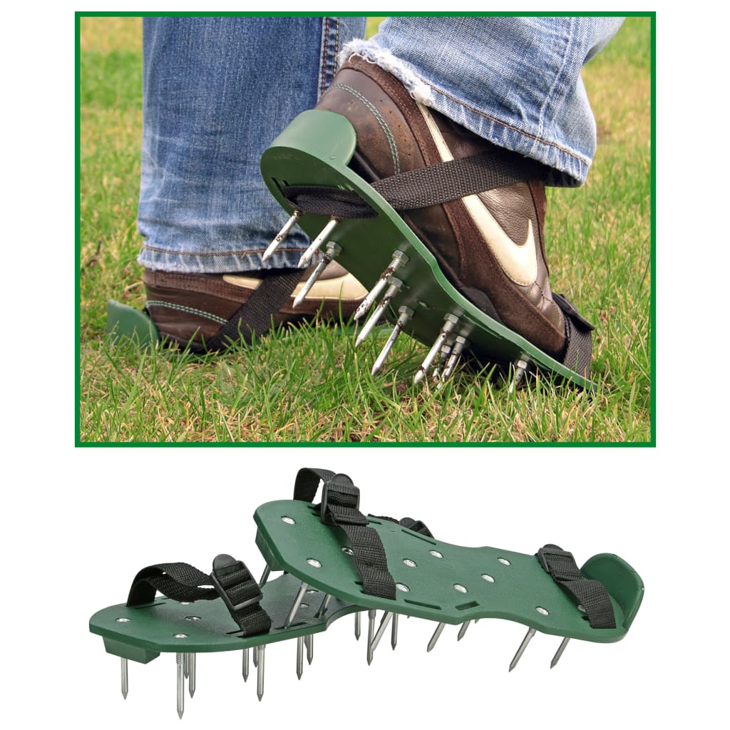 Hi lawn aerator sandals green - number 1.
