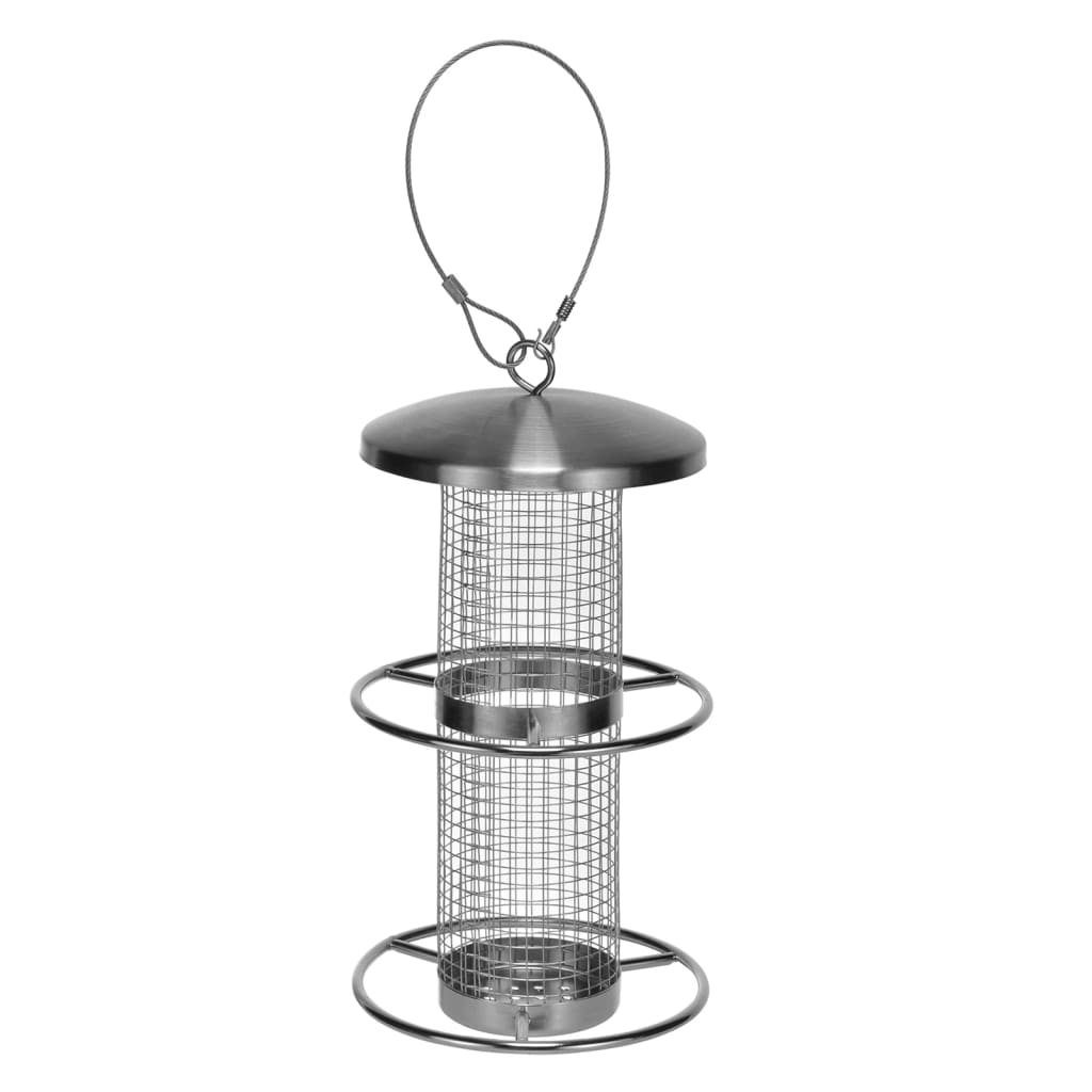 Hi hanging feeding mutor for birds 14x27.5 cm stainless steel - number 2.