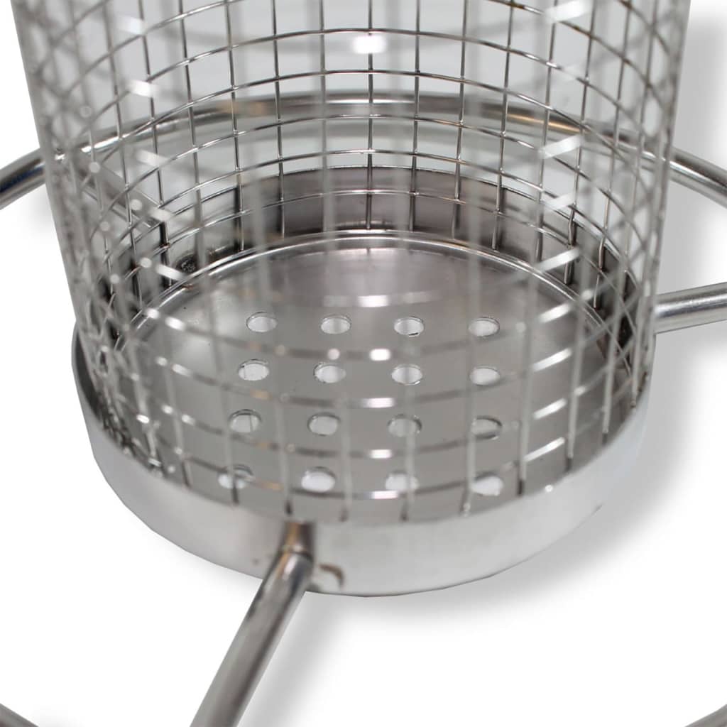 Hi hanging feeding mutor for birds 14x27.5 cm stainless steel - number 5.