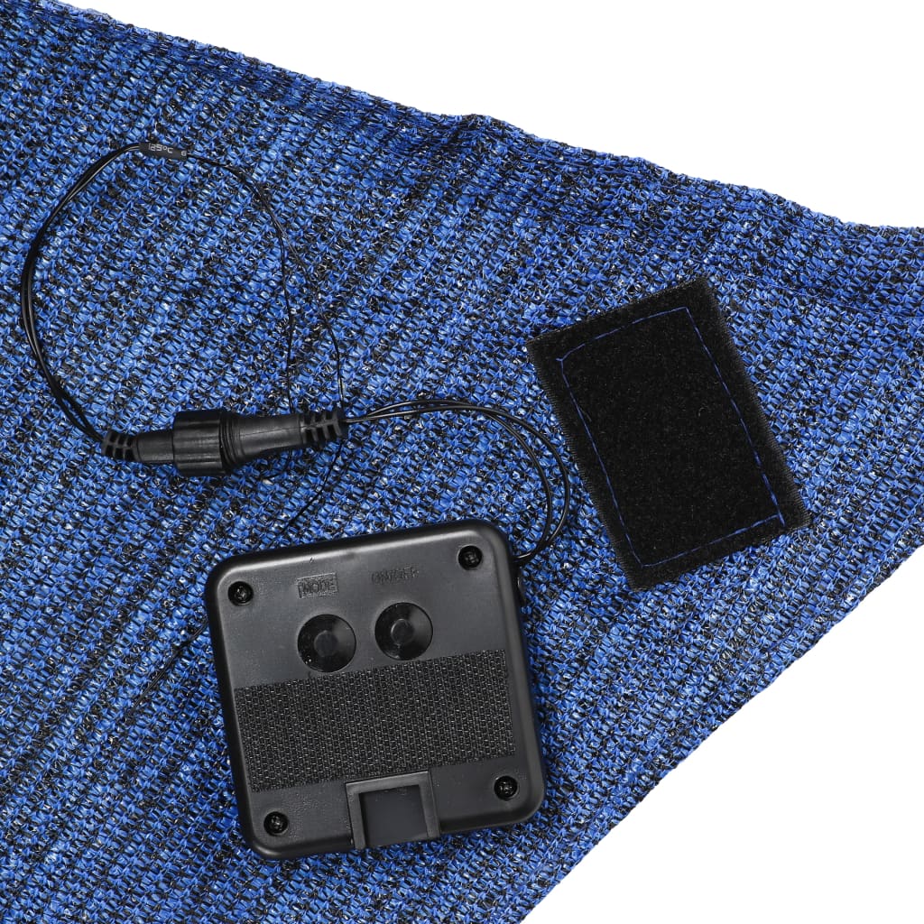 Hi solar sail with 100 led lights 2x3 m blue - number 4.