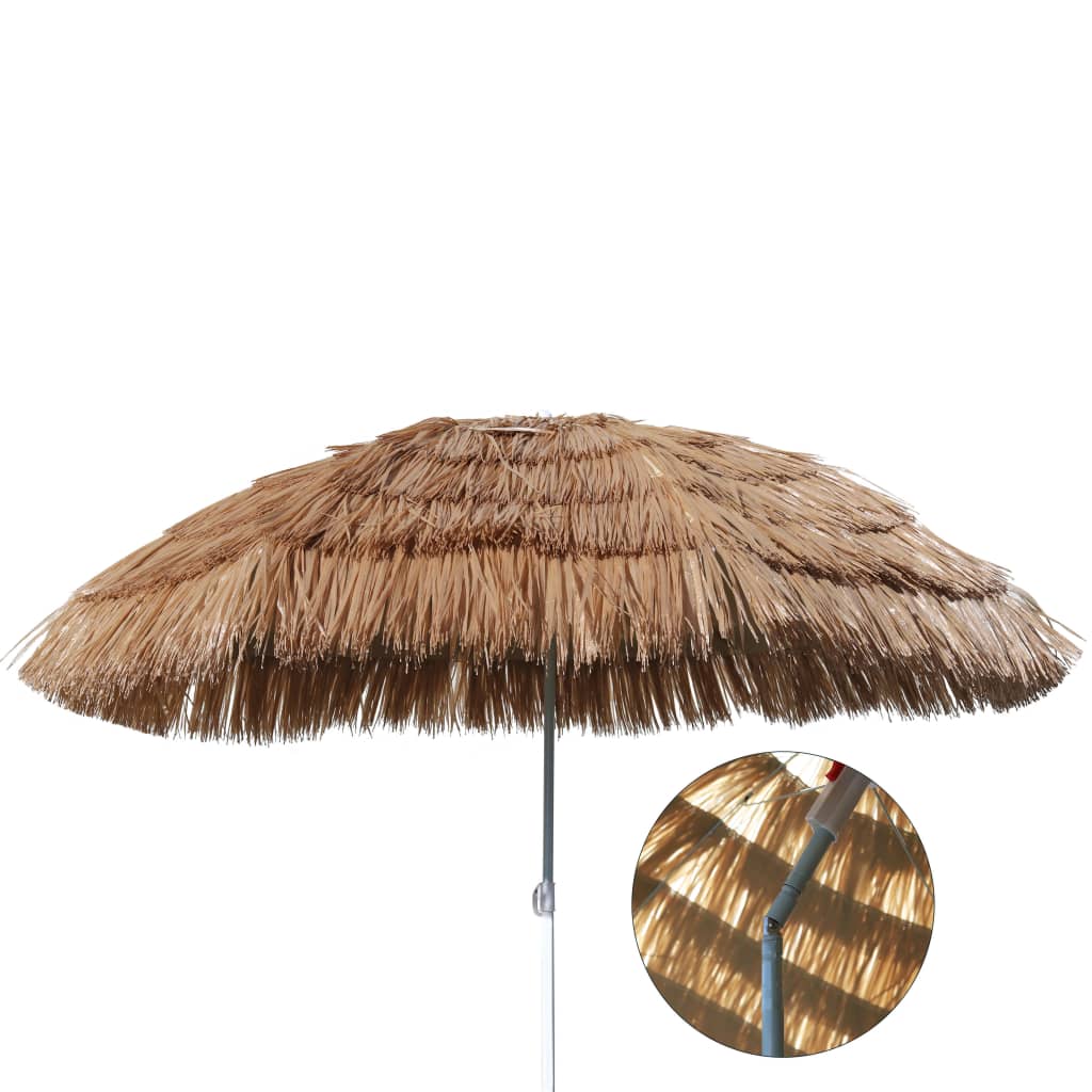 Bok strand parasol hawaï 160 cm bež - number 1.