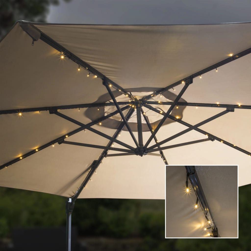 Guirlande lumineuse pour parasol solaire à led 130 cm - number 2.