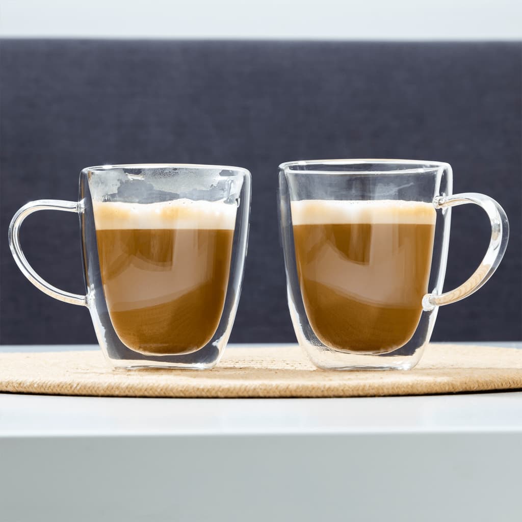 Hi cappuccinoglas 2 stk. 270 ml transparent - number 5.