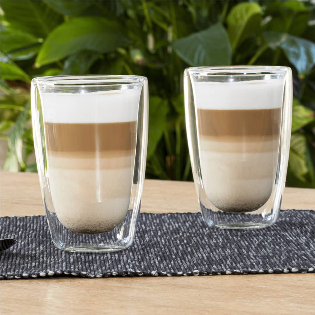Hi macchiato-glas til latte 2 stk. 400 ml transparent - number 1.