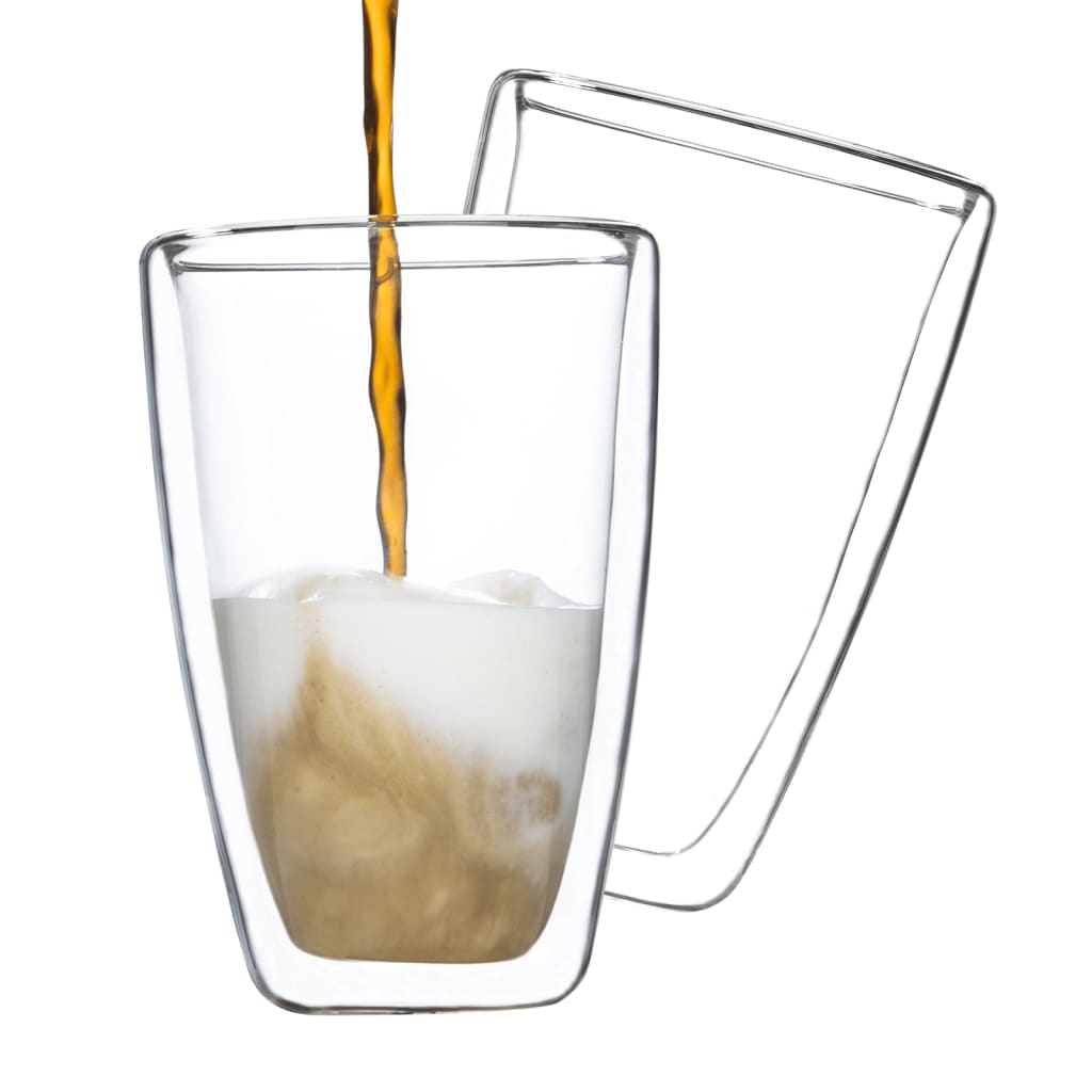Hi macchiato-glas til latte 2 stk. 400 ml transparent - number 2.