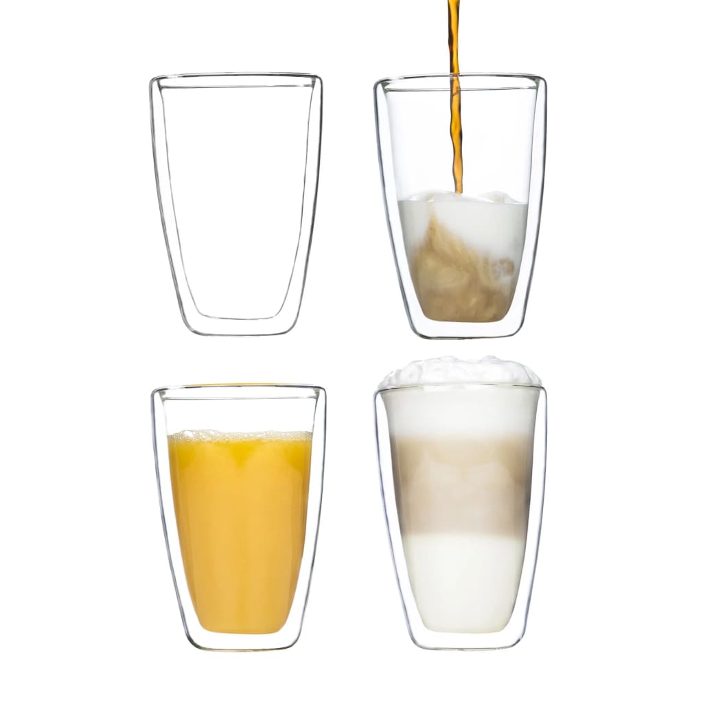 Hi macchiato-glas til latte 2 stk. 400 ml transparent - number 3.