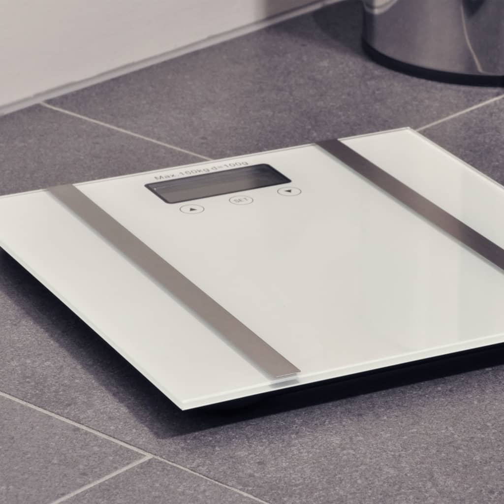 Hi badevægt med kropsanalyse sølvfarvet - number 2.