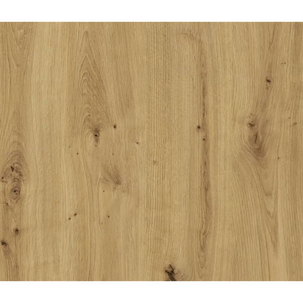 Portemanteau mural fmd avec étagère 50x23x188 cm matera et chêne - number 4.